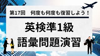 【英検準1級】語彙問題演習第17回