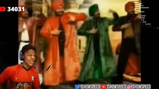 @IShowSpeed reacts to tunak tunak  by daler mehndi 🤣 speed reaction on indian song !!