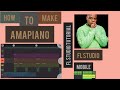 How to make amapiano on fl studio mobile / Amapiano drum tutorial 2023
