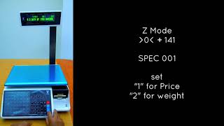 How to setup price or weight (Barcode) in Digi Scale