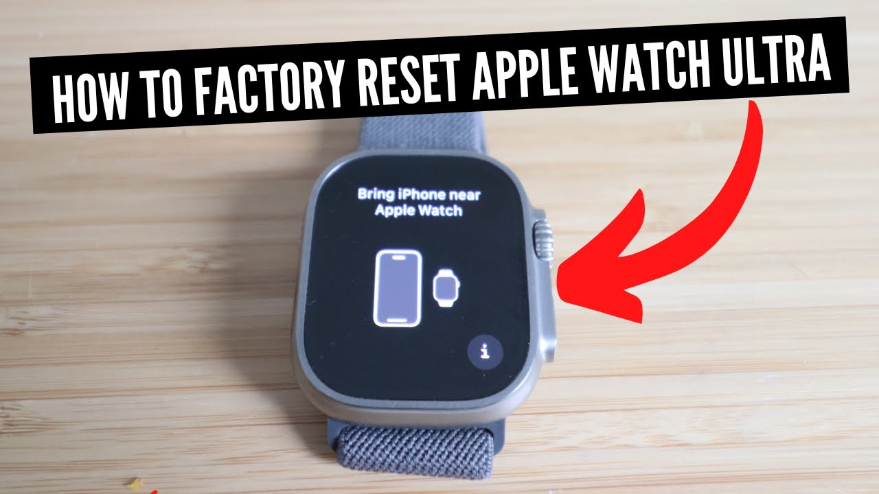 How To Factory Reset Apple Watch Ultra - YouTube