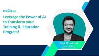 Webinar - Leverage the Power of AI to Transform your Training and Education Programs!