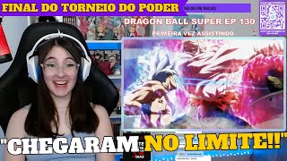 CATIA FLAVIA - VENDO A LUTA FINAL DE GOKU E JIREN |DRAGON BALL SUPER EP 130|TORNEIO DO PODER [REACT]