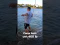 Fighting BIG Crevalle Jacks on 50 lb test vs. 400 lb test line #shorts