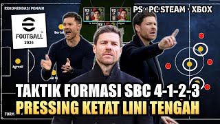 TAKTIK FORMASI SERANGAN BALIK CEPAT EFOOTBALL 2024 | PRESSING KETAT LINI TENGAH