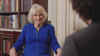 Queen Camilla in conversation with Joseph Coelho