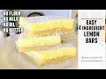 4 Ingredient LEMON BARS | Easy to Make + Naturally Gluten Free