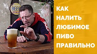 Как правильно налить бокал пива [18+]