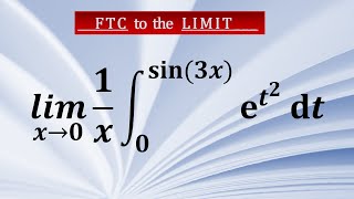 Limit problem with Fundamental Theorem of Calculus