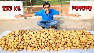Making Magical Oobleck From 100 Kg Potatoes | Awesome Experiment