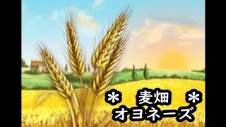 オヨネーズ　麦畑　カラオケ　＜歌詞入り＞