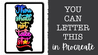 You Can Letter This Cartoon Graffiti Style Procreate Lettering Tutorial