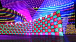 4k Best Disco Visuals  - Led Light with Retro 80s Electric Disco, The disco stage set checker