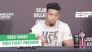 Greg Hardy laments DQ loss: 'I thought it was the right thing to do' | Post Fight Press Conference