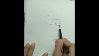 How to draw thumb one like #shorts #viral