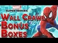 Disney Infinity 2.0 All Wall Crawl Bonus Boxes in the Spiderman Playset