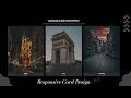 Awesome Card Hover Effect / Responsive  - Step by Step | Using HTML /  CSS  - Only