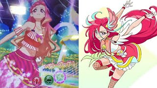 プリキュアのキュアフラミンゴみたいなコーデ  天翔ひびきの月のスタートライン！【アイカツオンパレード！】