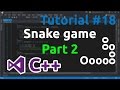 C++ Tutorial 18 - Simple Snake Game (Part 2)