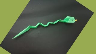 How to make an easy origami snake./പേപ്പർ ഉപയോഗിച്ച് പാമ്പ് ഉണ്ടാക്കുന്ന വിധം.