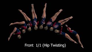 AcroB Progression B04 Front Full Twist Salto