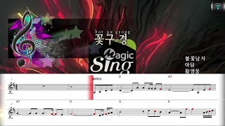 [매직씽아싸노래방] 황영웅 (HWANG YEONG WOONG) - 꽃구경 노래방(karaoke) | MAGICSING