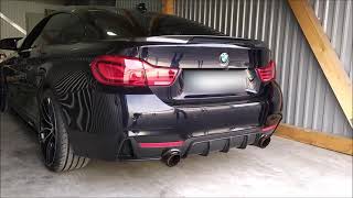 BMW F32 430i Akrapovic Exhaust Stage 1 mit Schubknallen schaltbar