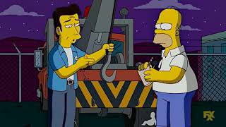 The Simpsons - Homer becomes a truck driver