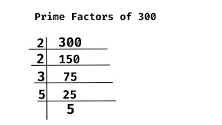 Find prime factors of 300. @SHSIRCLASSES .