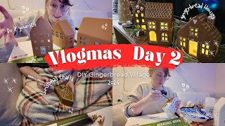 It's VLOGmas Day 2! Gingerbread Village DIY