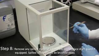 Water Sciences Laboratory Tutorial: Using an Analytical Balance