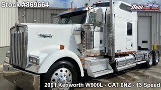 *** $2K PRICE DROP *** 2001 KENWORTH W900L - 869664 - SOLD