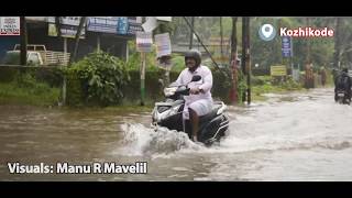 Motorists have tough time on waterlogged Thadambattuthazham road in Kozhikode