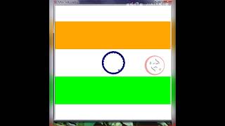 Make an Indian Flag using Turtle Python | Programming in Python | SM | sanke Muzangu #shorts #turtle