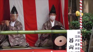 2021年銀杏岡八幡神社祭礼　お囃子演奏　若山胤雄社中