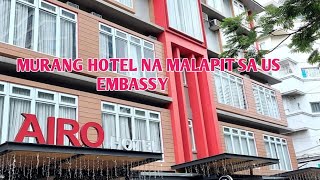 HOTEL NA MALAPIT SA US EMBASSY MAGKANO | ROOM TOUR AIRO HOTEL | MURANG HOTEL