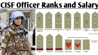 CISF Officer Ranks and Salary. CISF Officer का Ranks and Salary 🔥Central Industrial Security Force🔥।