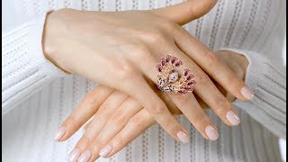 OnBody Jewelry Animation For Gorgeous Peacock Ring