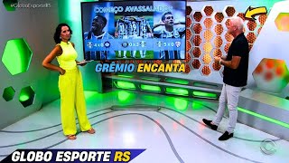 GLOBO ESPORTE RS MÍDIA SE RENDE AO GRÊMIO DE GUSTAVO QUINTEROS GRÊMIO 5X0 SÃO LUIZ