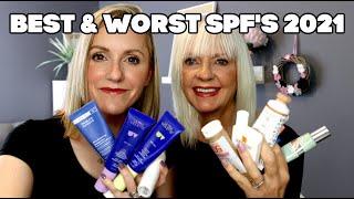 BEST \u0026 WORST SPF'S FOR UNDER MAKEUP 2021 | OVER 40 |