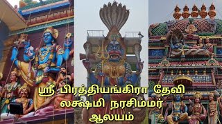 ஸ்ரீ பிரத்தியங்கிரா தேவி லஷ்மி நரசிம்மர் ஆலய தரிசனம் காணும் பொங்கல் enjoyment part 2 😘