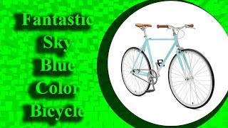 Fantastic Sky Blue Color Bicycle | Retrospec Harper Single Speed Cycle|  Fixed Gear Commuter Bike