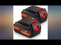 2Pack 20V 6.0Ah LBXR20 Battery Replacement for Black and Decker 20V Lithium ion review