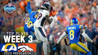 Denver Broncos Top Plays vs. Los Angeles Rams | 2023 Preseason Week 3