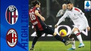 Calhanoglu and Alexis Saelemaekers Goal 2-0 AC Milan vs Bologna