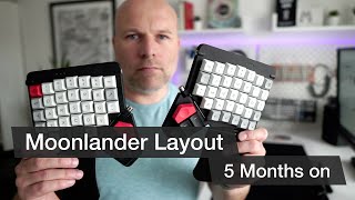 Moonlander Layout 5 months on. Tap dance, Colemak and layers on ZSA's split programmable keyboard