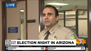 Maricopa County Sheriff Paul Penzone speaks about election day security