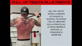 PULL UP TENUTE ALLA FRONTE