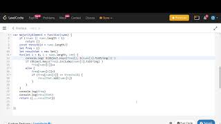 LeetCode Javascript #229 Majority Element II (No Audio)