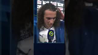 Réaction de Matteo Guendouzi à l’a mi temps de Marseille PSG 0-2